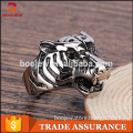 Hip hop 316l stainless steel leopard haed shaped male ring for cool men China 2016 new products
